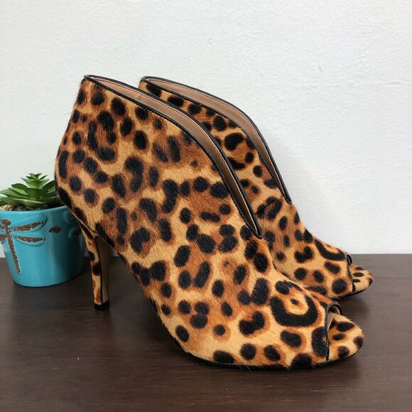 NEW Halogen Harowen Leopard Print Heels - Picture 1 of 7